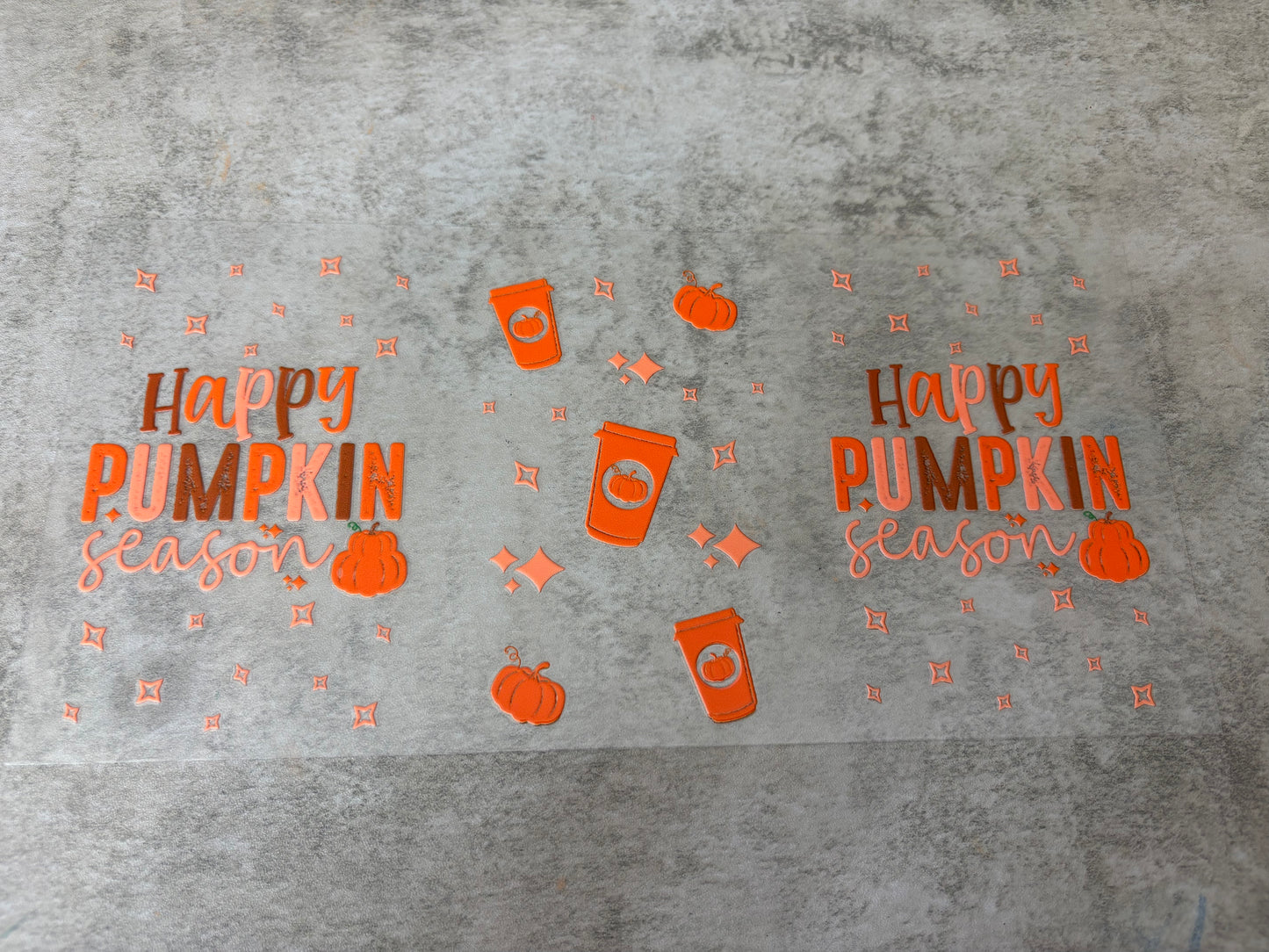 HAPPY PUMPKIN SEASON DECAL