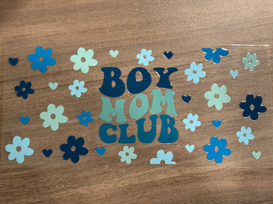 BOY MOM CLUB DECAL