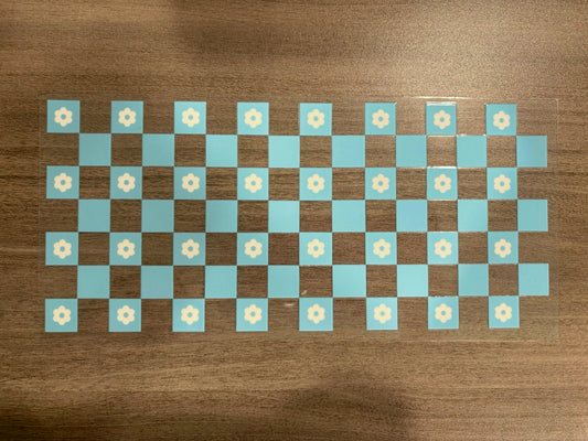 CHECKER FLOWER DECAL