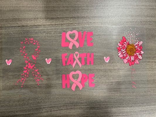 LOVE FAITH HOPE DECAL