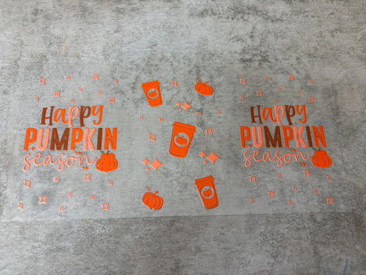 HAPPY PUMPKIN SEASON DECAL
